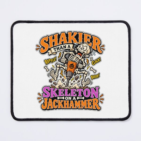Item preview, SHAKIER THAN A SKELETON ON A JACKHAMMER designed and sold by WheelieGdArt.