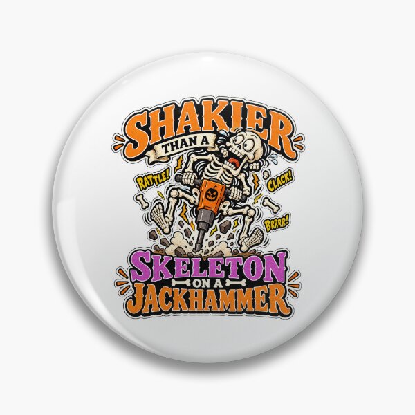 Item preview, SHAKIER THAN A SKELETON ON A JACKHAMMER designed and sold by WheelieGdArt.