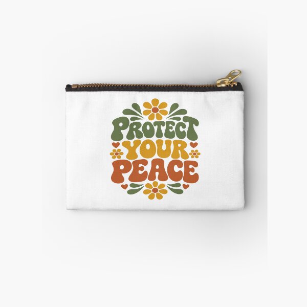 Item preview, Protect Your Peace Retro Floral Self Care Typography T-Shirt designed and sold by Inky Atlas.