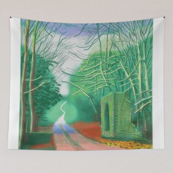 Item preview, David Hockney -  The Arrival Of Spring In Woldgate, East Yorkshire In  (twenty eleven) -  February - Signed Print by David Hockney undefinedr designed and sold by LILLIANSTRANGEy.