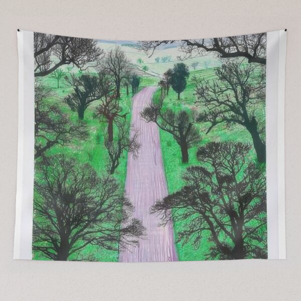 Item preview, David Hockney -  Winter Road Near Kilham - Signed Print by David Hockney undefinedr designed and sold by LILLIANSTRANGEy.