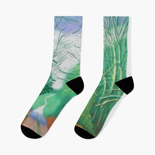 Item preview, David Hockney -  The Arrival Of Spring In Woldgate, East Yorkshire In  (twenty eleven) -  February - Signed Print by David Hockney undefinedr designed and sold by LILLIANSTRANGEy.