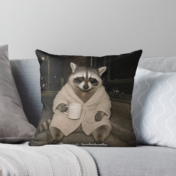 Item preview, Present, Technically – Relatable Raccoon Humor designed and sold by Tired Mom Club Co.