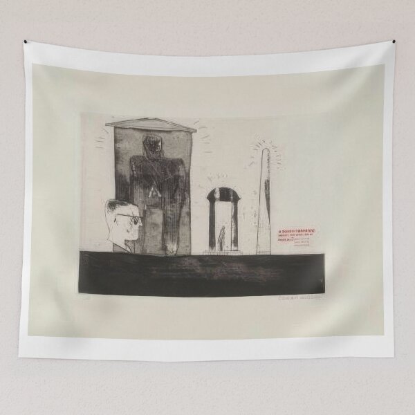 Item preview, David Hockney -  Meeting The Good People (Washington) - Signed Print by David Hockney undefinedr designed and sold by LILLIANSTRANGEy.