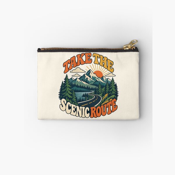 Item preview, Take the Scenic Route Retro Mountain Road designed and sold by Mostafa Studio.