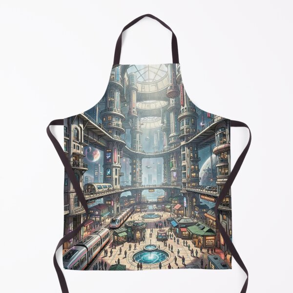 Item preview, Futuristic city. A city in space. designed and sold by MagelliShop.