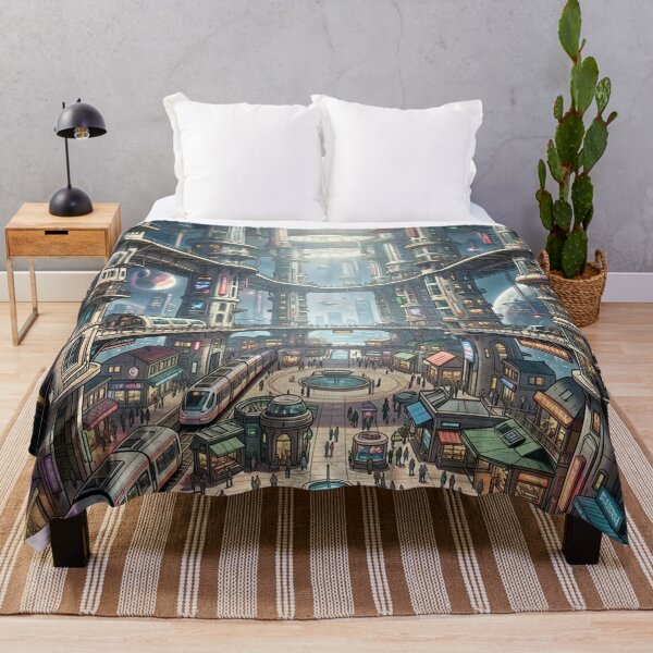 Item preview, Futuristic city. A city in space. designed and sold by MagelliShop.