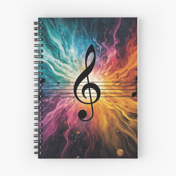 Item preview, Cosmic Music Galaxy – Colorful Nebula Musical Notes Space Art. designed and sold by fbtrisha.