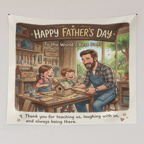 Item preview, Happy Father's Day, World's Best Dad designed and sold by Solomon-Ent-144.