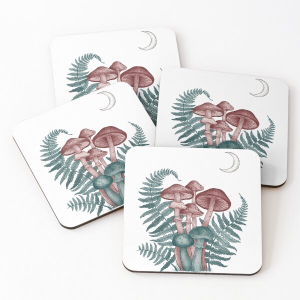 Item preview, Mushroom and Fern Cottagecore Cottage Aesthetic designed and sold by KMKDesignStudio.