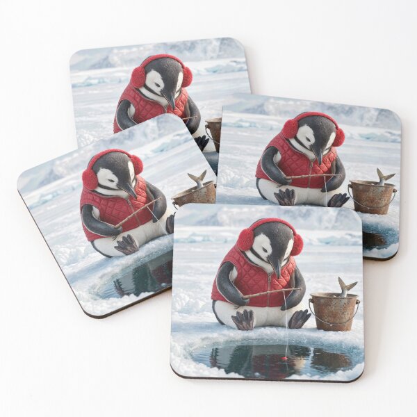 Item preview, Penguin Ice Fishing on an Arctic Glacier designed and sold by Maria Dryfhout.