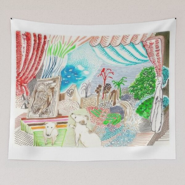 Item preview, David Hockney -  Ruby Dreaming - Inkjet Print by David Hockney undefinedr designed and sold by LILLIANSTRANGEy.