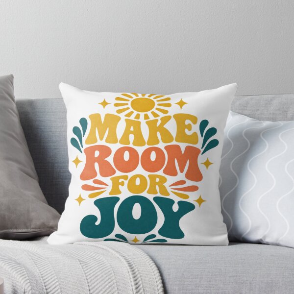Item preview, Make Room for Joy Retro Sunburst Positive Typography T-Shirt designed and sold by Inky Atlas.