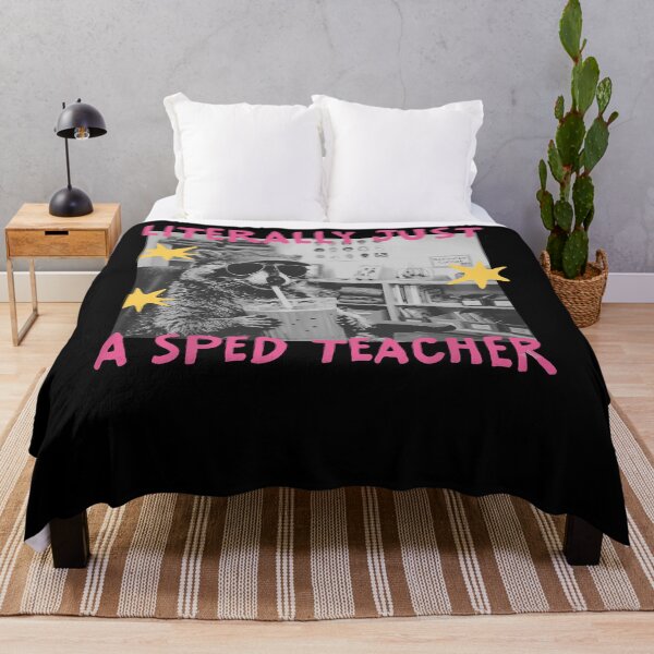 Item preview, Literally Just A Sped Teacher Cool Raccoon Sunglasses Iced Coffee Classroom Resource Corner Apparel designed and sold by slmfams.