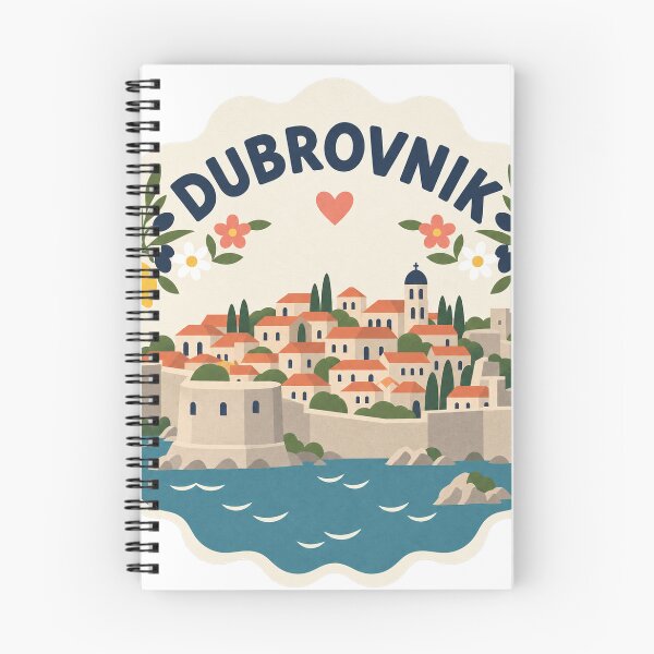 Item preview, Dubrovnik Croatia Travel Souvenir Modern Folk Art designed and sold by VisualArtsOasis.