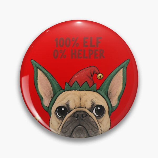 Item preview, Cute Christmas French Bulldog Elf Costume Illustration designed and sold by SayMaria.