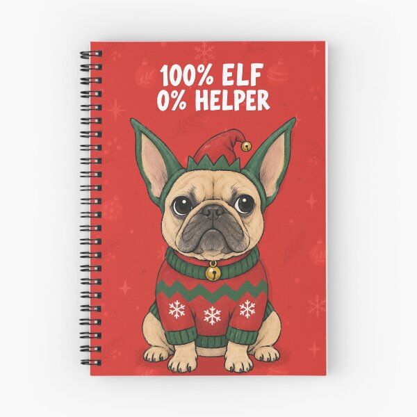 Item preview, Cute Christmas French Bulldog Elf Costume Illustration designed and sold by SayMaria.