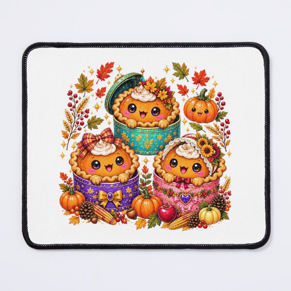 Item preview, Cute Kawaii Pumpkin Pies Autumn Harvest Thanksgiving Graphic designed and sold by Derekquie.