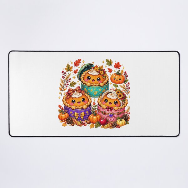 Item preview, Cute Kawaii Pumpkin Pies Autumn Harvest Thanksgiving Graphic designed and sold by Derekquie.