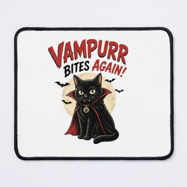 Item preview, Vampurr Bites Again Funny Cat designed and sold by MotylekAnia.