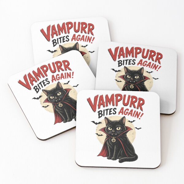 Item preview, Vampurr Bites Again Funny Cat designed and sold by MotylekAnia.