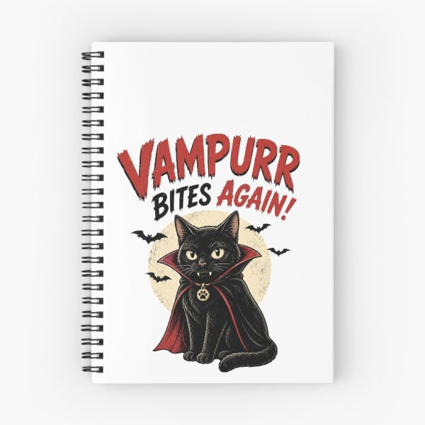 Item preview, Vampurr Bites Again Funny Cat designed and sold by MotylekAnia.