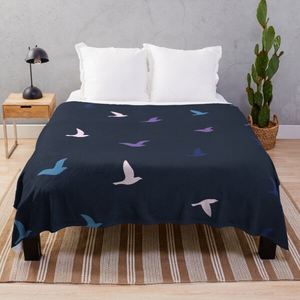 Item preview, Flying Seagulls Minimal Coastal Bird Pattern designed and sold by zan-mf.