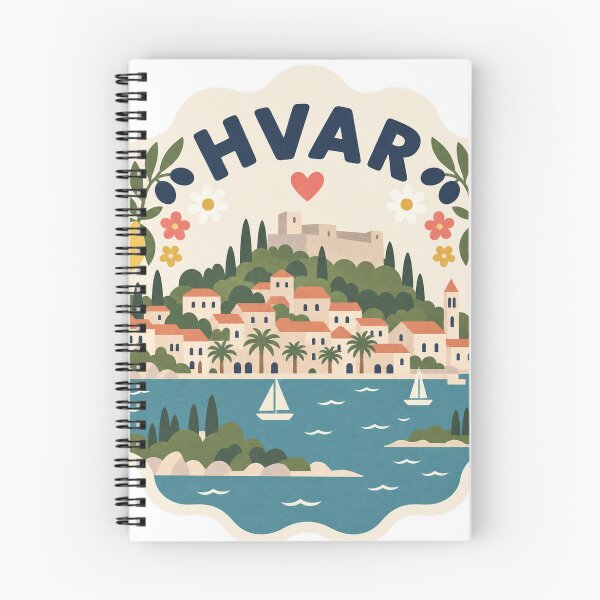 Item preview, Hvar Croatia Travel Souvenir Modern Folk Art designed and sold by VisualArtsOasis.