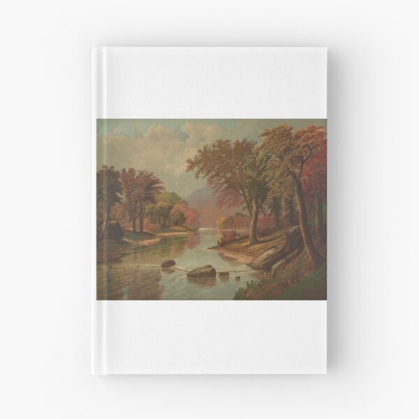 Item preview, Vintage Autumn on the Wissahickon Lithograph 1880 designed and sold by Antique Science Press.