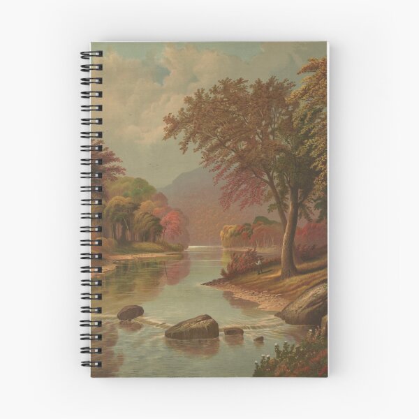 Item preview, Vintage Autumn on the Wissahickon Lithograph 1880 designed and sold by Antique Science Press.