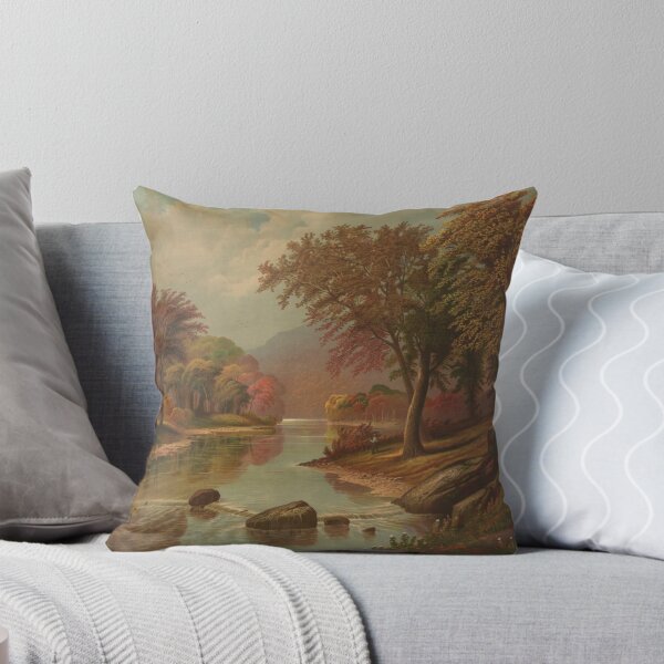 Item preview, Vintage Autumn on the Wissahickon Lithograph 1880 designed and sold by Antique Science Press.