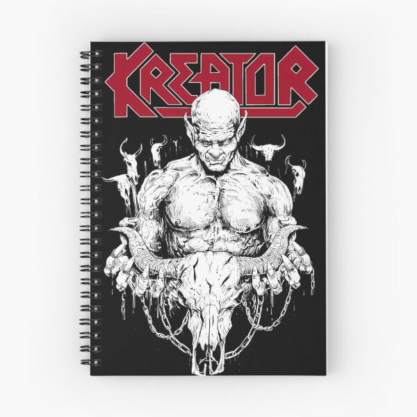 Item preview, Kreator Band Inspired Demon Holding Ram Skull designed and sold by DarkPsyche.