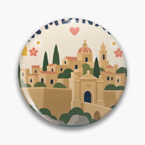 Item preview, Mdina Malta Travel Souvenir Modern Folk Art designed and sold by VisualArtsOasis.