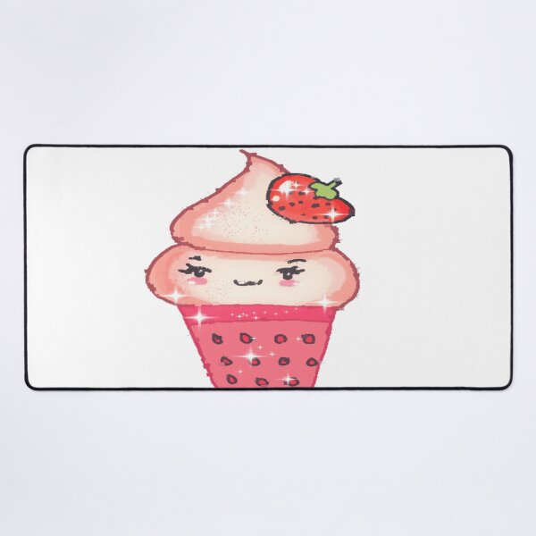 Item preview, Beautiful Kawaii Strawberry Ice Cream designed and sold by Rainbowland123.