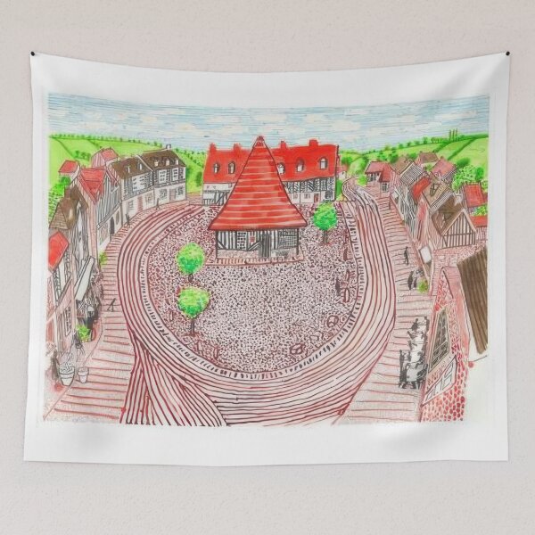 Item preview, David Hockney -  Beuvron-En-Auge Panorama - Signed Print by David Hockney undefinedr designed and sold by LILLIANSTRANGEy.