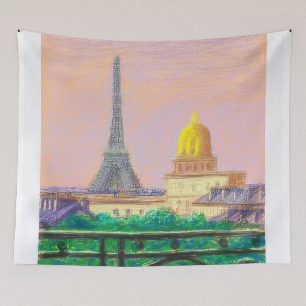 Item preview, David Hockney -  Eiffel Tower By Day - Signed Print by David Hockney undefinedr designed and sold by LILLIANSTRANGEy.