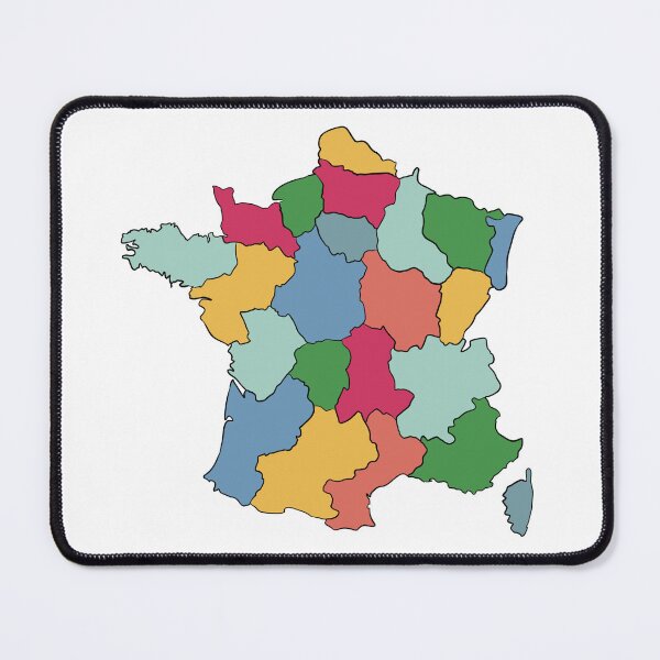 Item preview, Bold Regions France Map - Colourful Regions Line Art designed and sold by iampaulmorris.