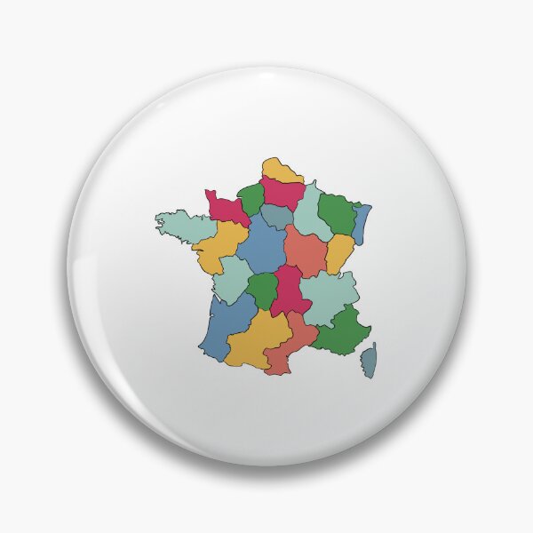 Item preview, Bold Regions France Map - Colourful Regions Line Art designed and sold by iampaulmorris.