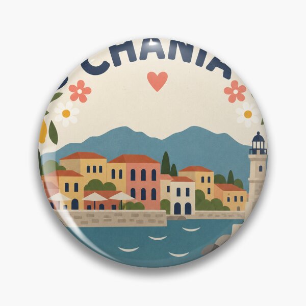 Item preview, Chania Greece Travel Souvenir Modern Folk Art designed and sold by VisualArtsOasis.