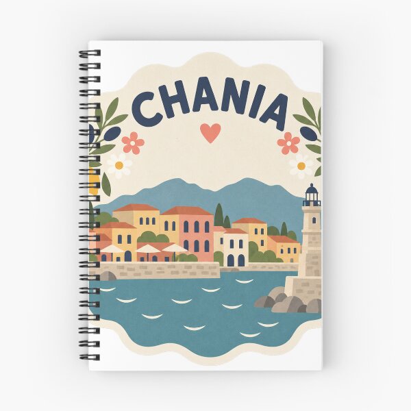Item preview, Chania Greece Travel Souvenir Modern Folk Art designed and sold by VisualArtsOasis.