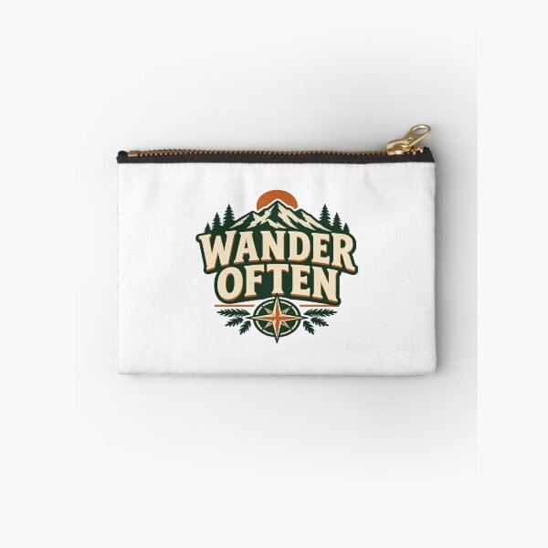 Item preview, Wander Often Vintage Mountain Compass Outdoor Adventure T-Shirt designed and sold by Inky Atlas.