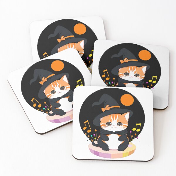 Item preview, Spooky Kitten with Sweet Beats designed and sold by For-Cat.