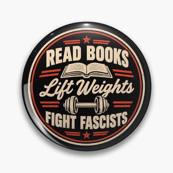 Item preview, Read Books Lift Weights Fight Fascists Empowered Resistance designed and sold by DemureArtsy.