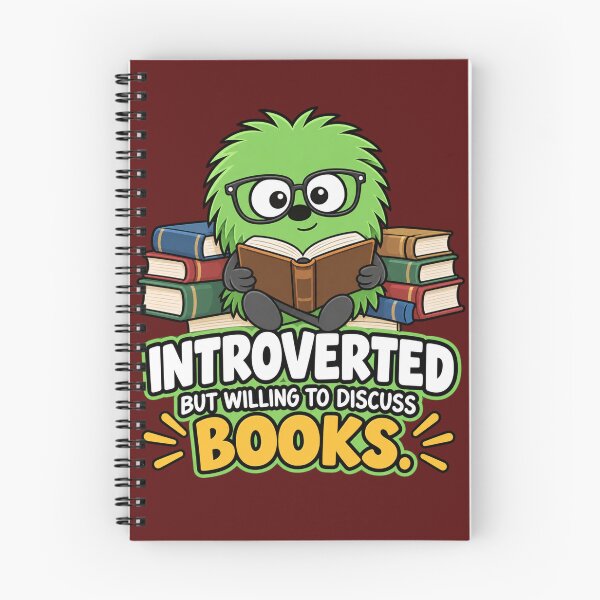 Item preview, Introverted, But Willing to Discuss Books designed and sold by TheThinglings.