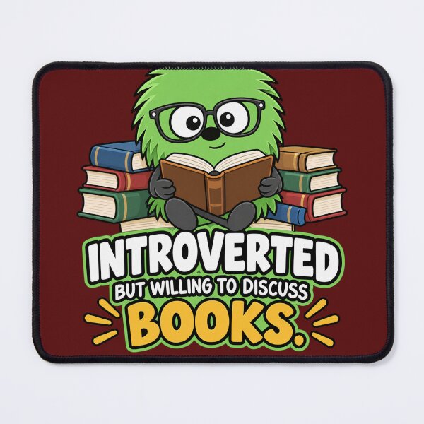 Item preview, Introverted, But Willing to Discuss Books designed and sold by TheThinglings.