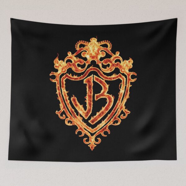 Item preview, JB Burning Up Tour Retro Music Crest Flame designed and sold by CalistaLueilwit.