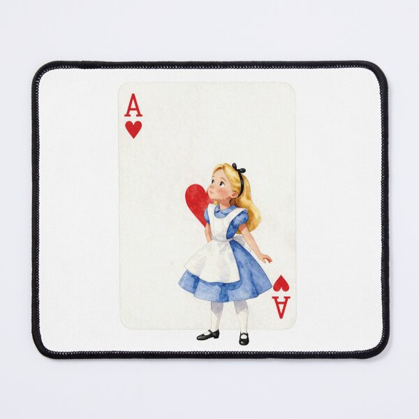 Item preview, Alice in Wonderland Ace of Hearts Card Watercolor Art designed and sold by WildArtIT.