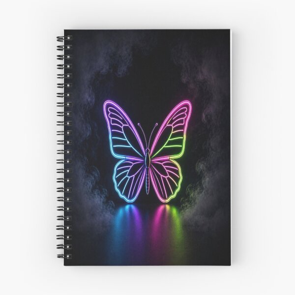 Item preview, Neon Butterfly Cyberpunk Glow Art designed and sold by Breezes-of-Ida.