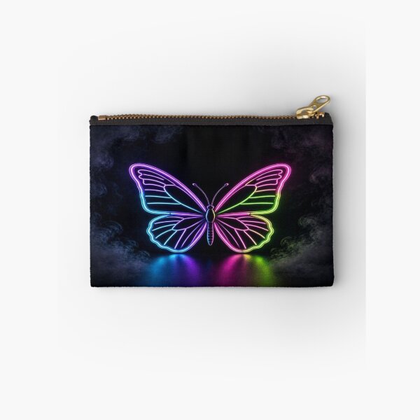 Item preview, Neon Butterfly Cyberpunk Glow Art designed and sold by Breezes-of-Ida.