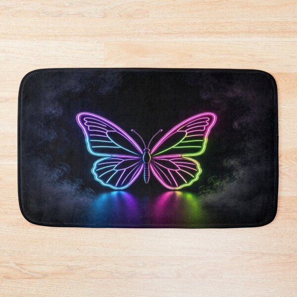 Item preview, Neon Butterfly Cyberpunk Glow Art designed and sold by Breezes-of-Ida.